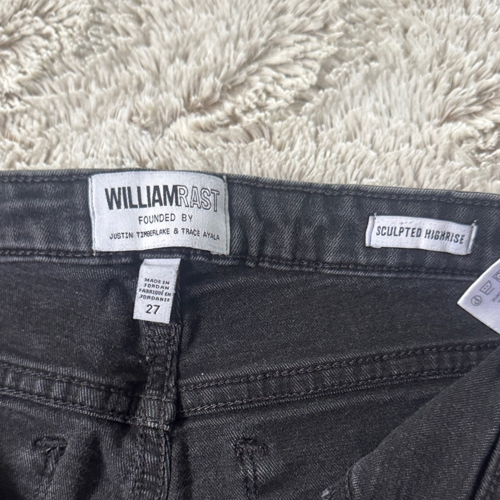 William Rast Black Distressed Skinny Jeans - Picture 2 of 4